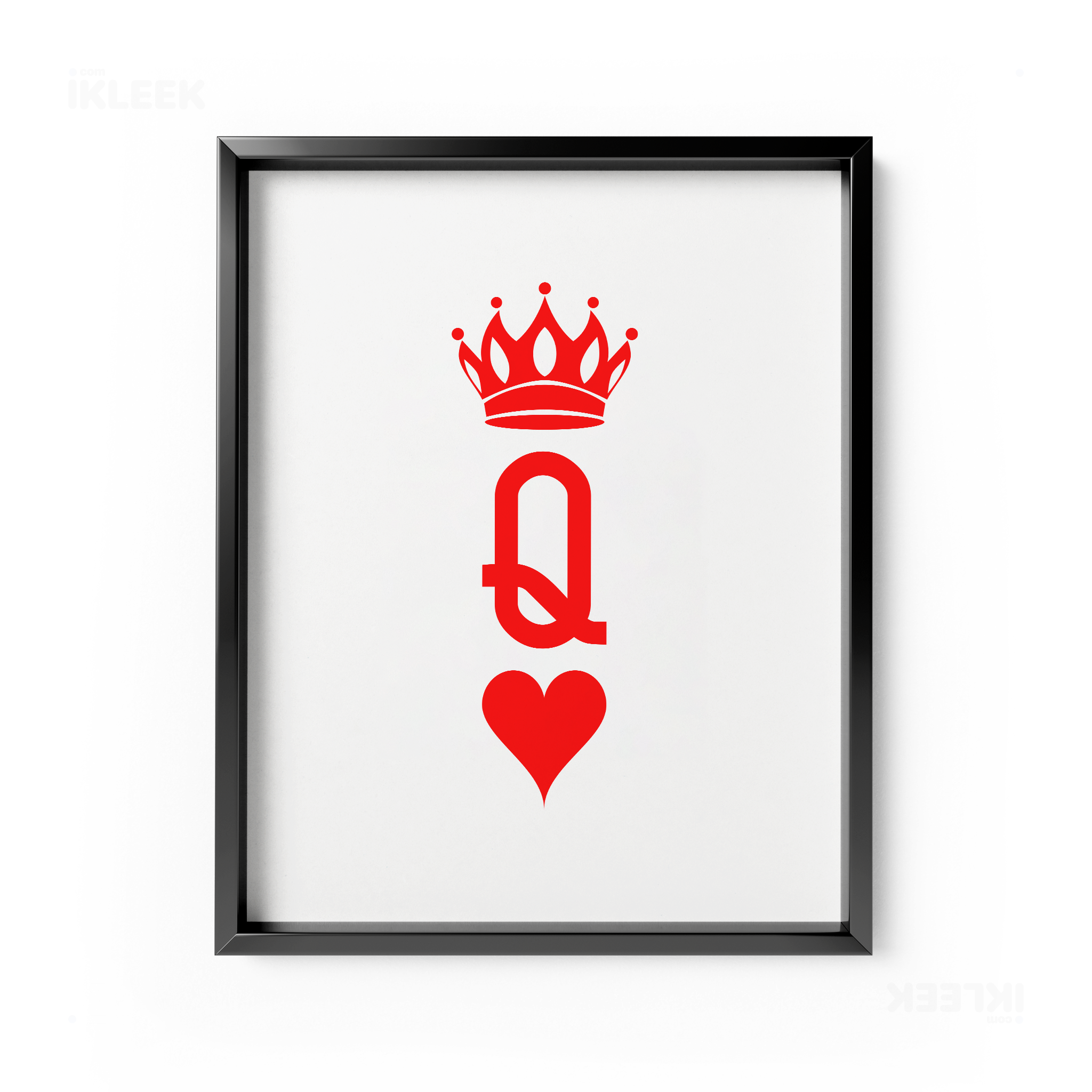 QueenOfHearts Framed Poster 01 Black Aluminum