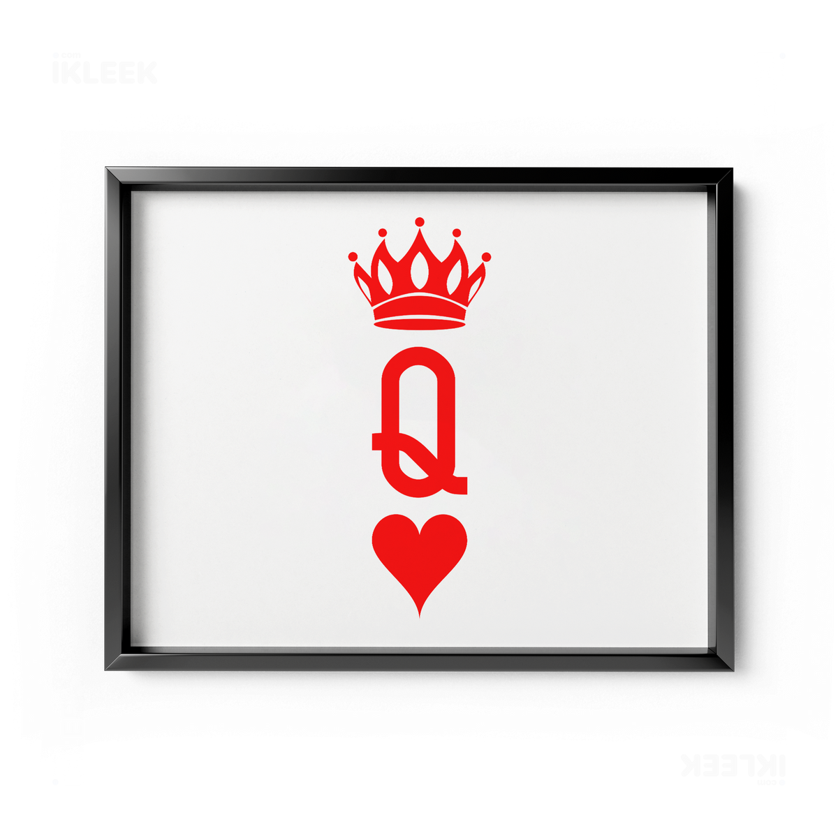QueenOfHearts Framed Poster 03 Black Aluminum