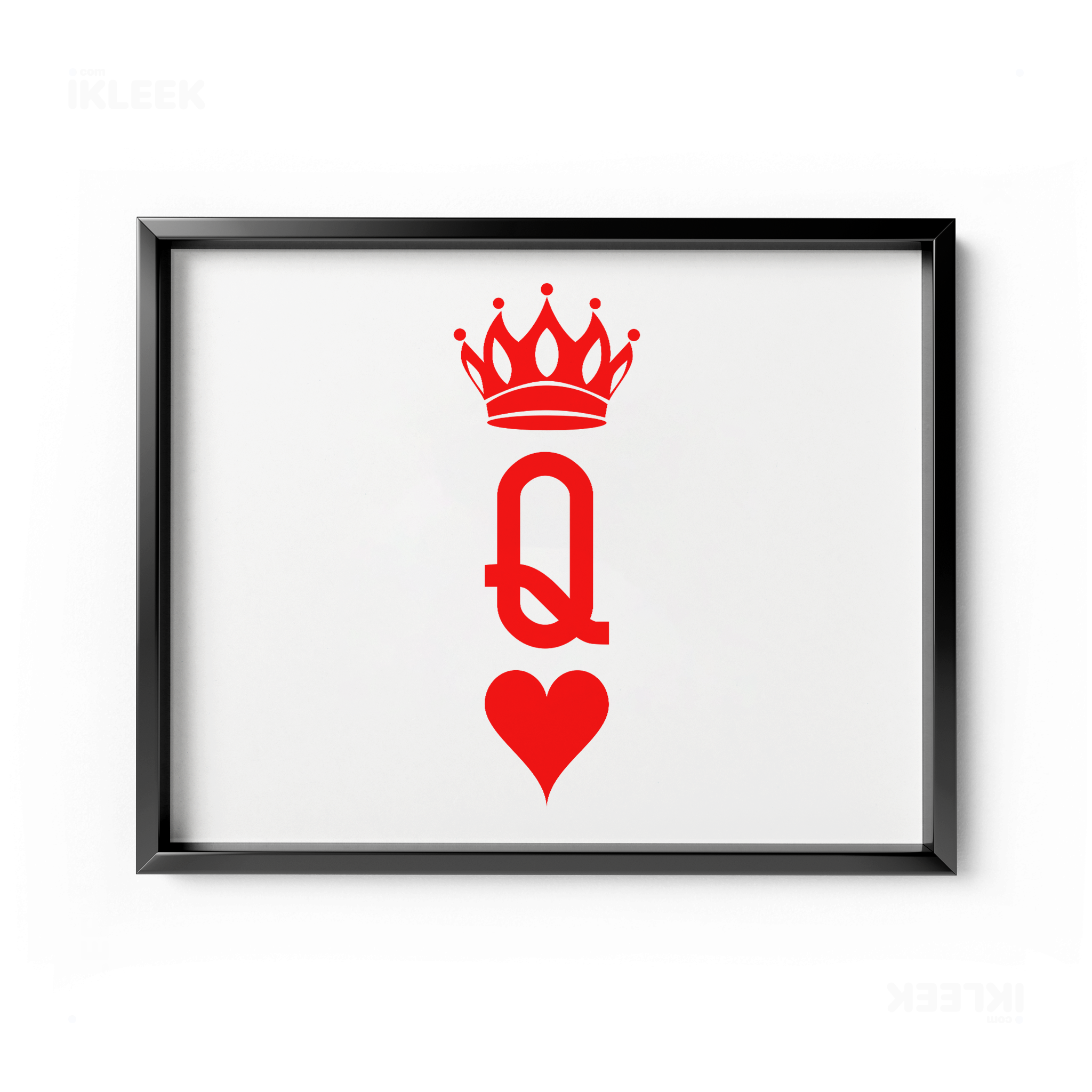 QueenOfHearts Framed Poster 03 Black Aluminum
