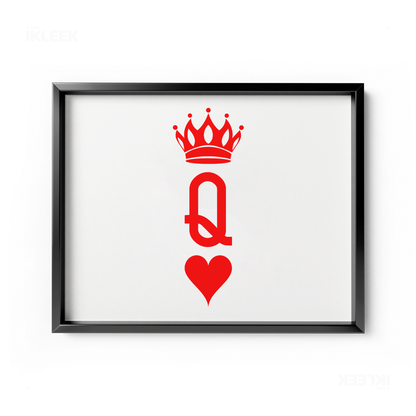 QueenOfHearts Framed Poster 03 Black Aluminum