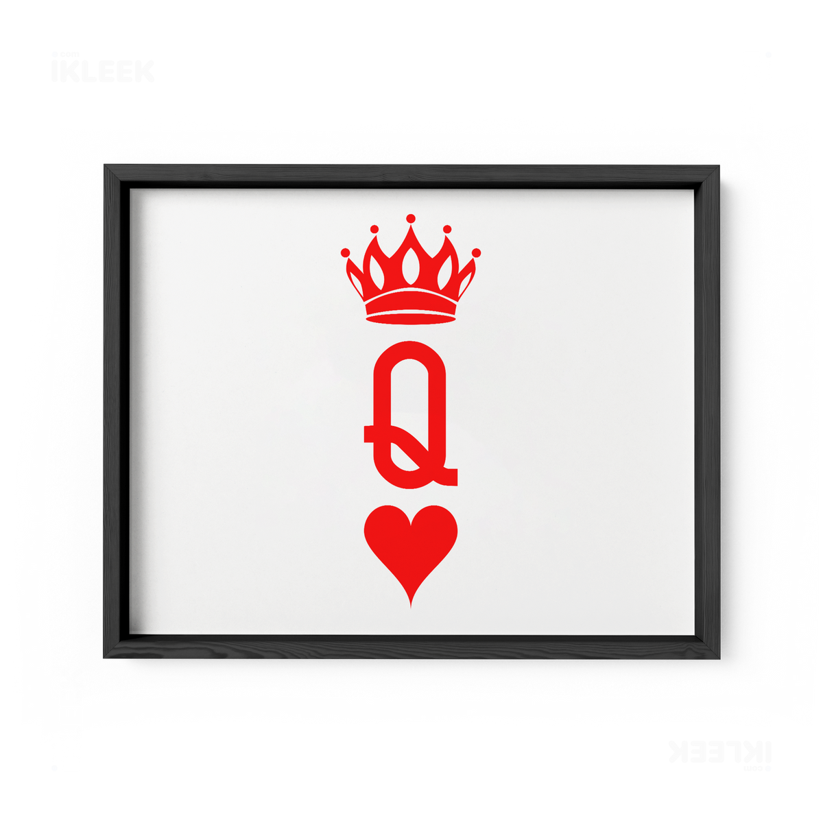 QueenOfHearts Framed Poster 03 Black Wood