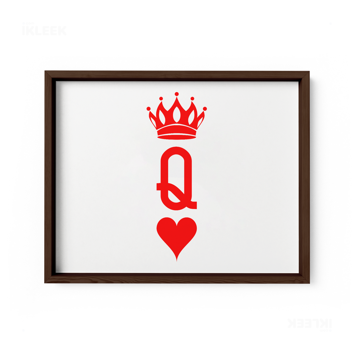 QueenOfHearts Framed Poster 03 Dark Wood