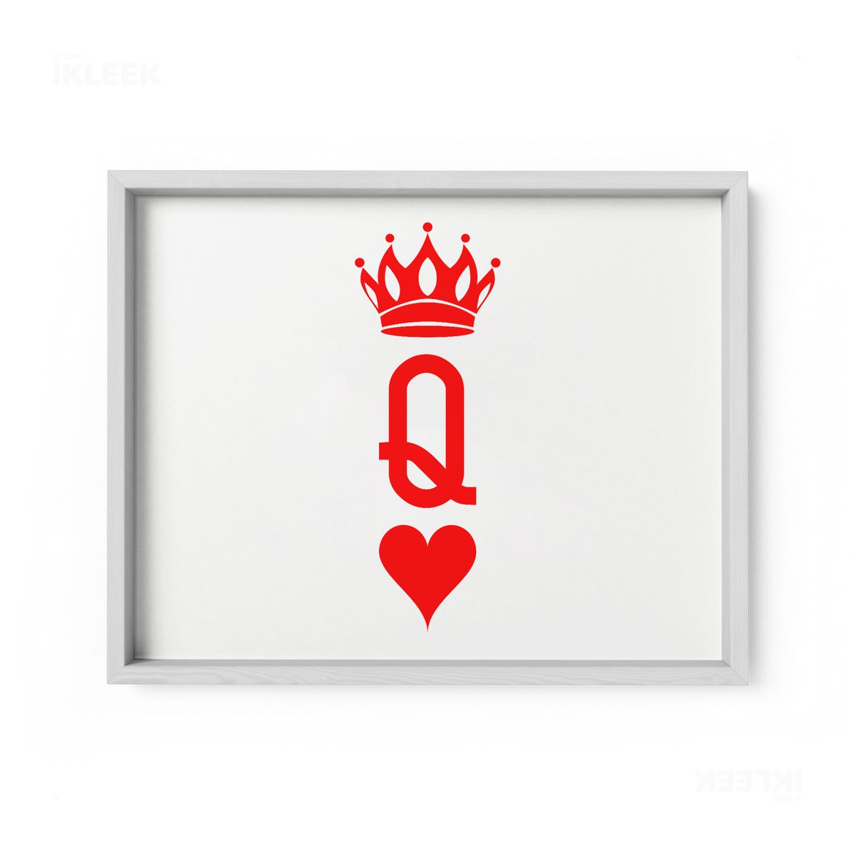 QueenOfHearts Framed Poster 03 White Wood