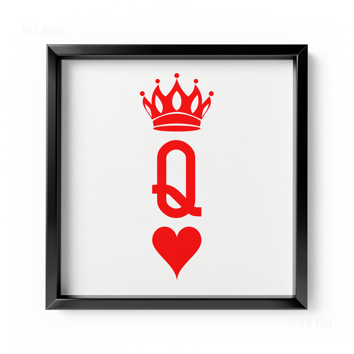QueenOfHearts Framed Poster 04 Black Aluminum