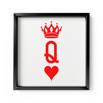 QueenOfHearts Framed Poster 04 Black Aluminum