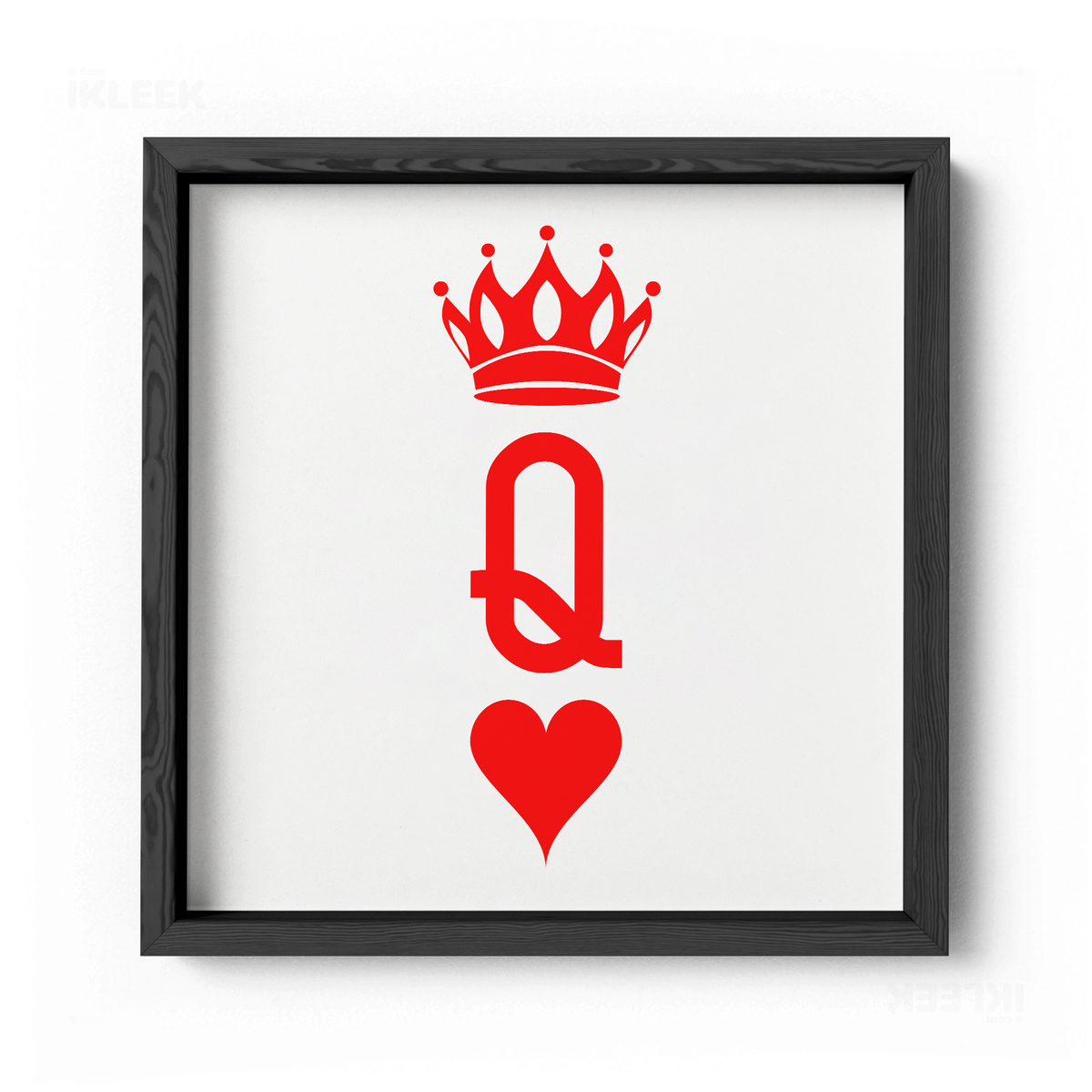 QueenOfHearts Framed Poster 04 Black Wood