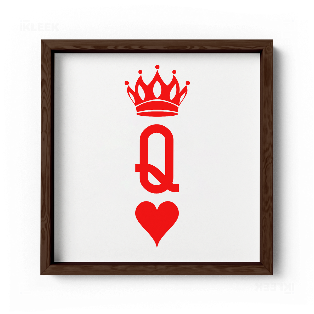 QueenOfHearts Framed Poster 04 Dark Wood