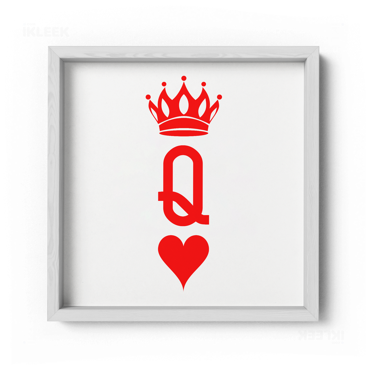 QueenOfHearts Framed Poster 04 White Wood