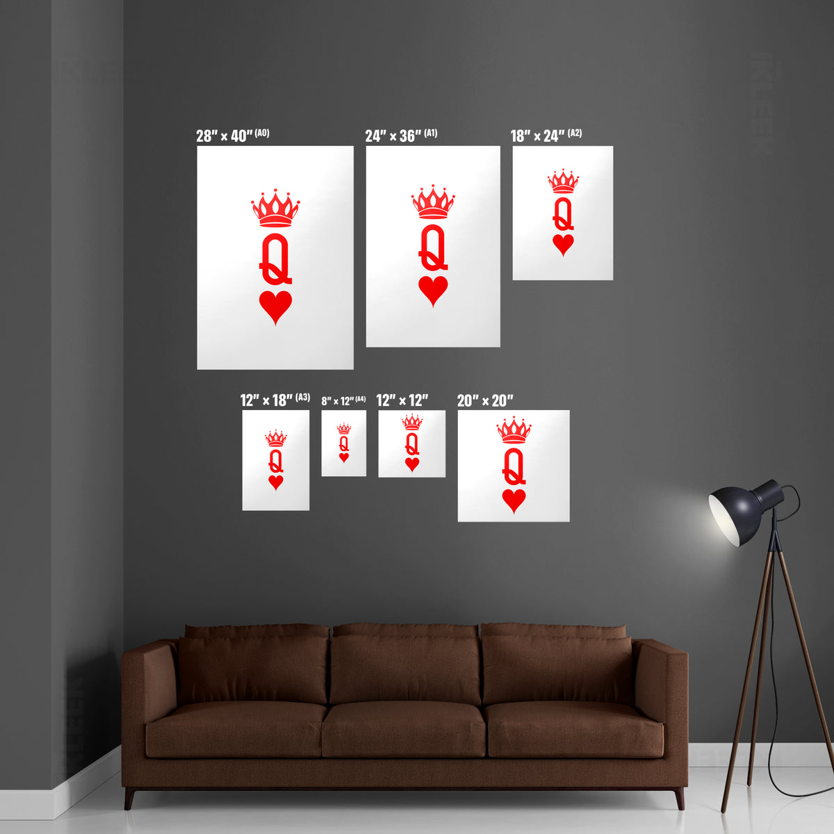 QueenOfHearts Framed Poster 05 Black Wood