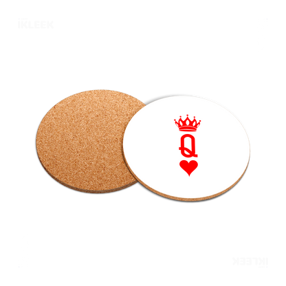 QueenOfHearts High Gloss Coaster 05 Round
