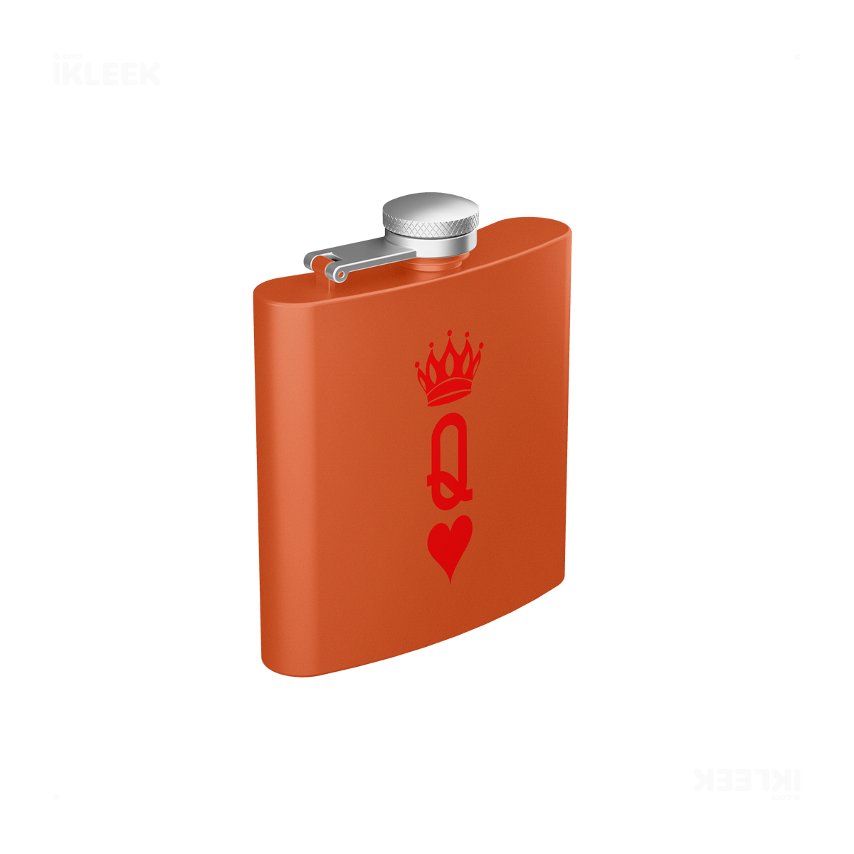 QueenOfHearts Hip Flasks 03 Orange