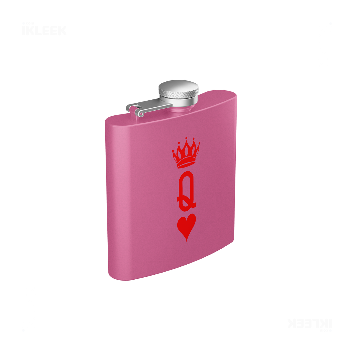 QueenOfHearts Hip Flasks 03 Pink