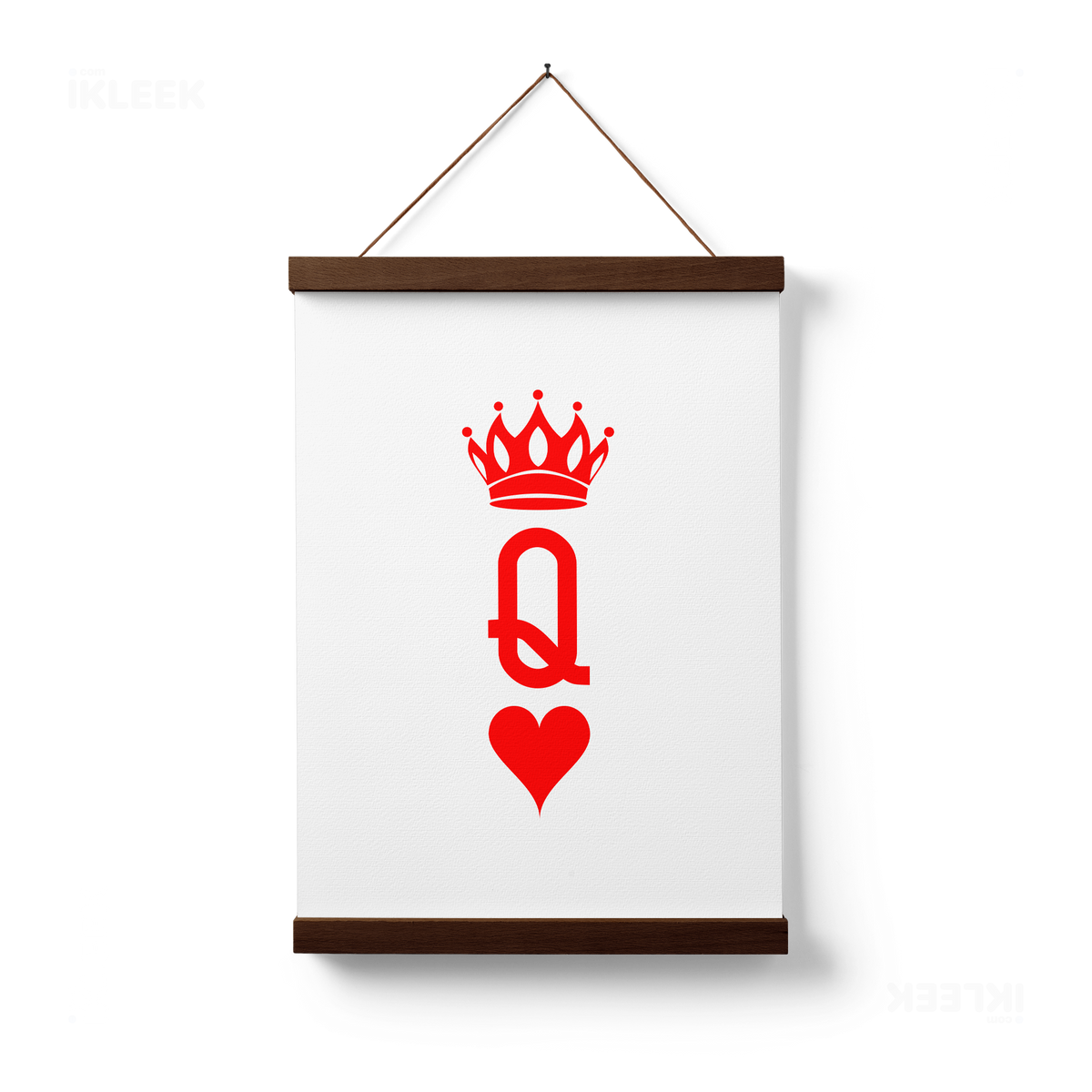 QueenOfHearts Magnetic Hanger Poster 01 Dark Wood