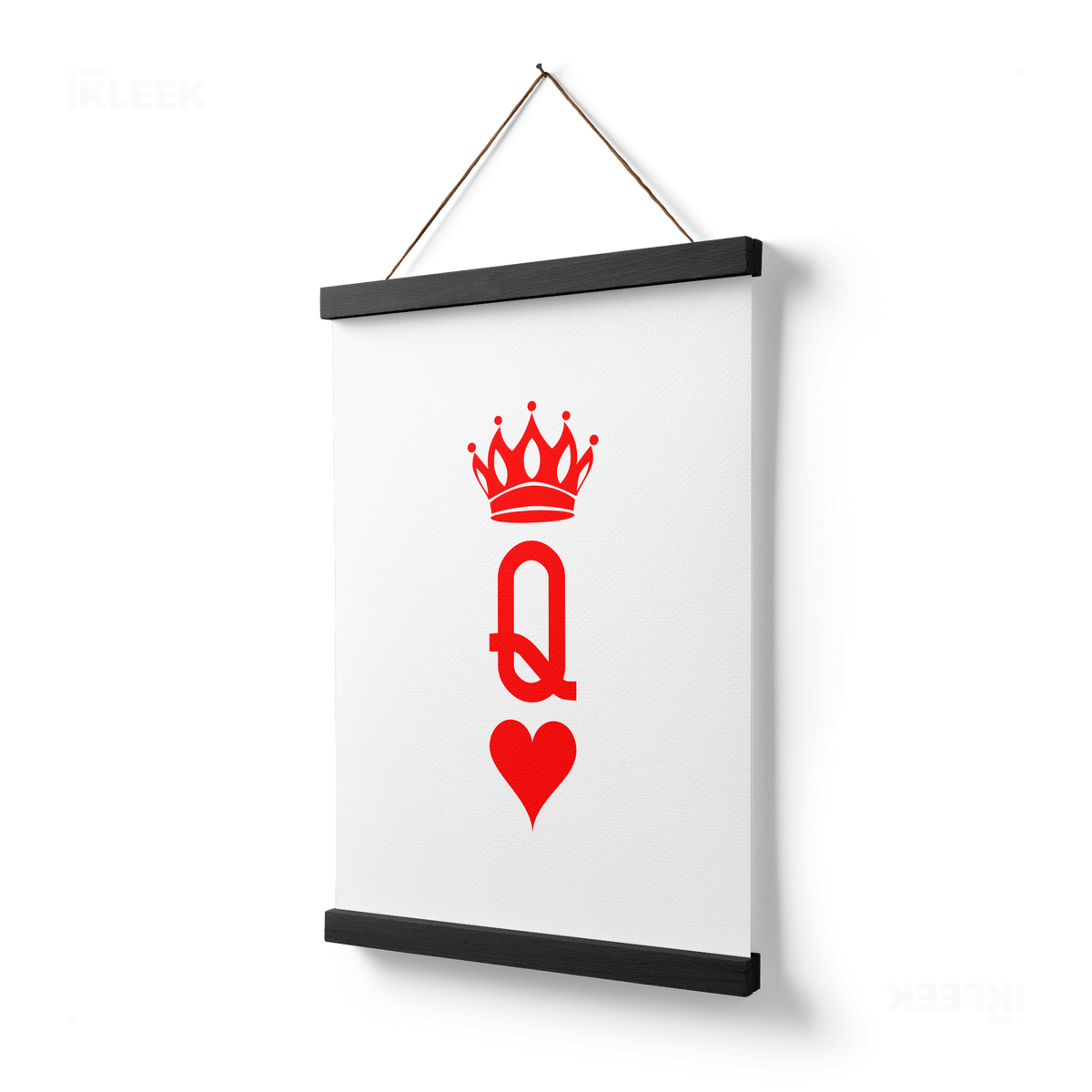 QueenOfHearts Magnetic Hanger Poster 03 Black Wood