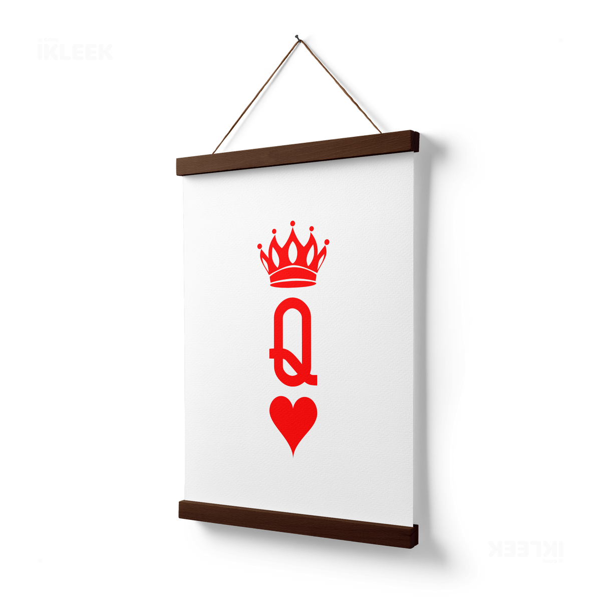 QueenOfHearts Magnetic Hanger Poster 03 Dark Wood