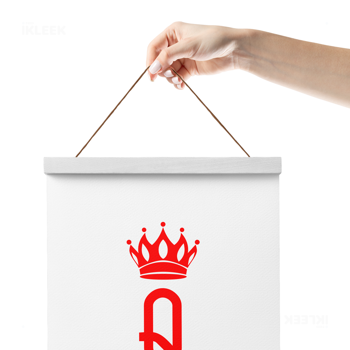 QueenOfHearts Magnetic Hanger Poster 05 White Wood