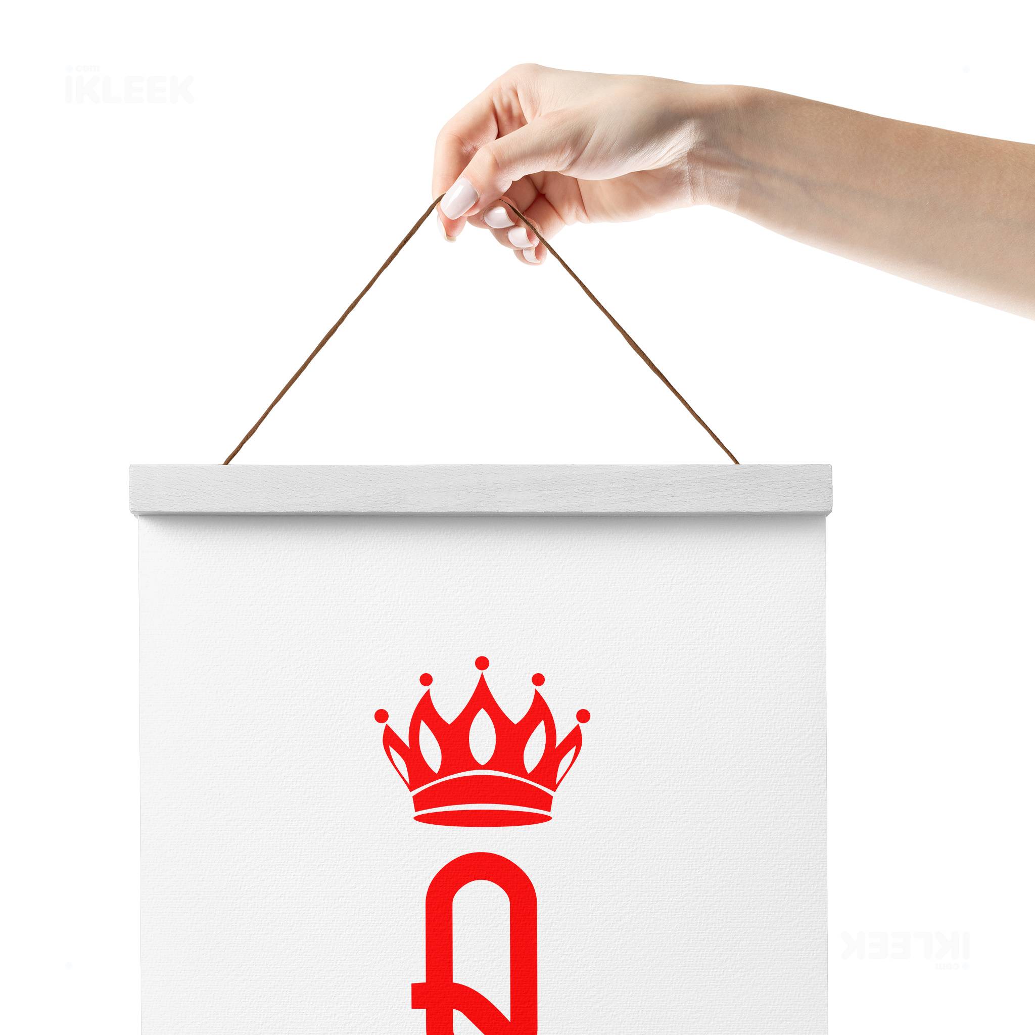 QueenOfHearts Magnetic Hanger Poster 05 White Wood