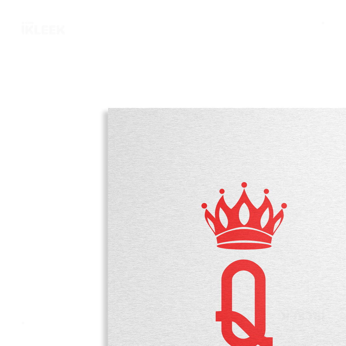 QueenOfHearts Metallic Print 02 Brushed Aluminum