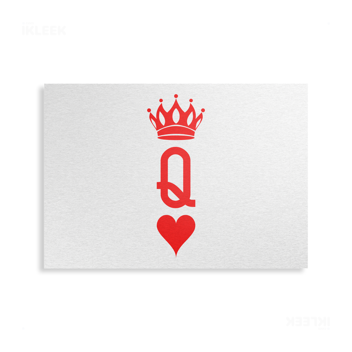 QueenOfHearts Metallic Print 03 Brushed Aluminum