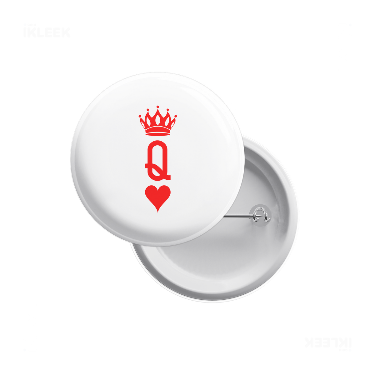 QueenOfHearts Pin Buttons 01 Round