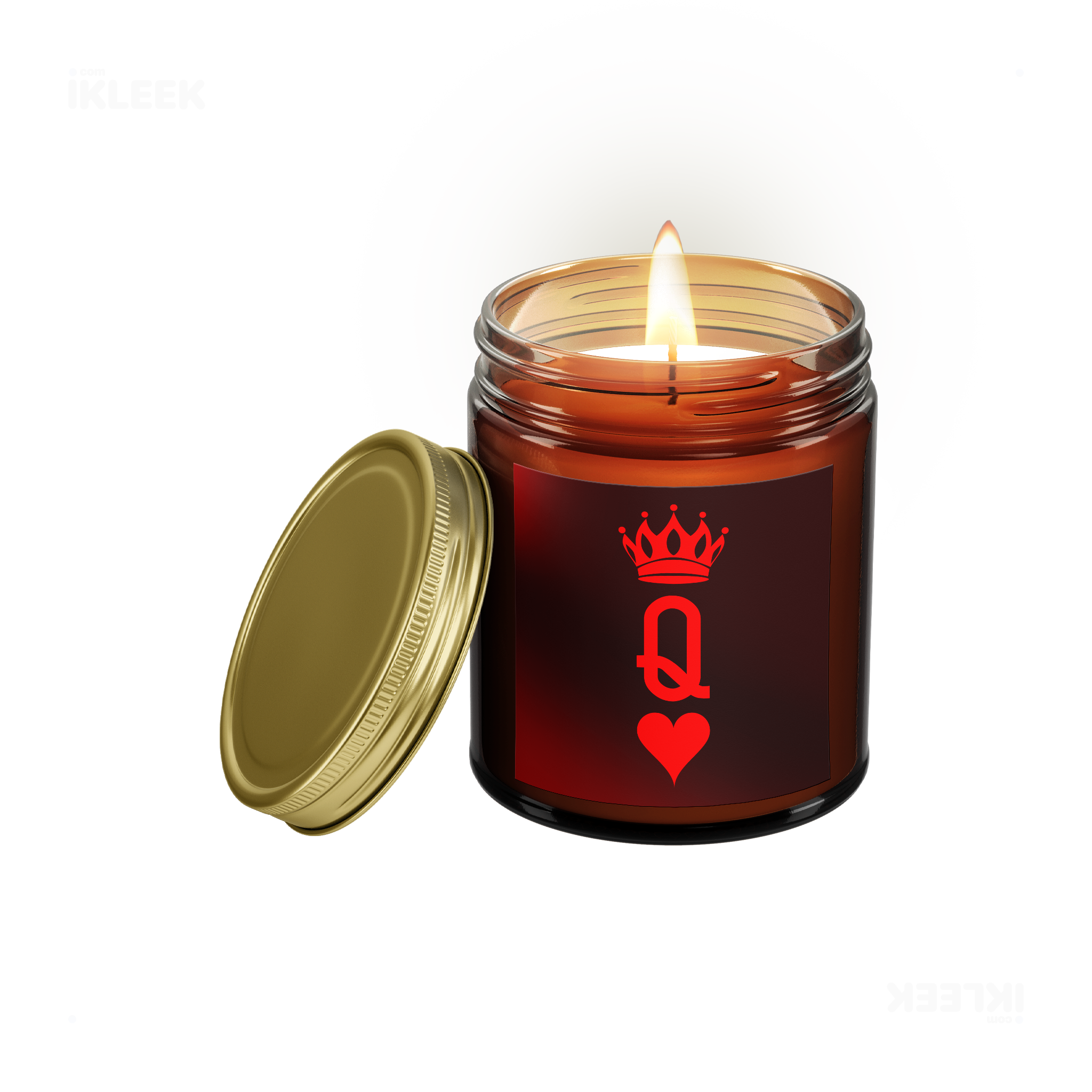 QueenOfHearts Scented Candle 01 Amber