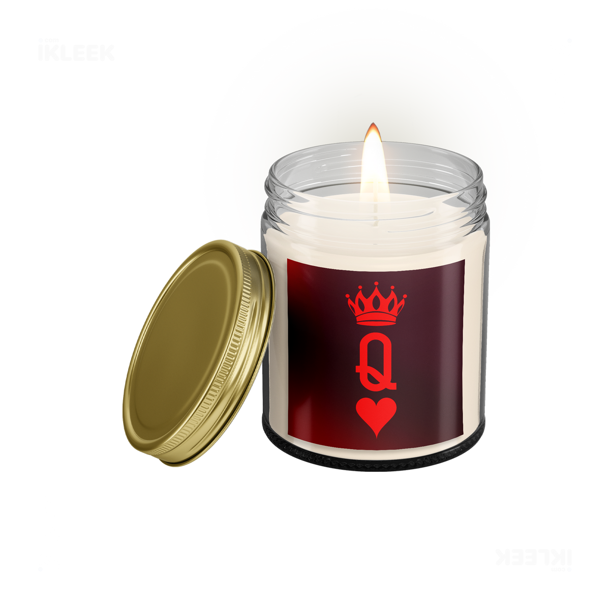 QueenOfHearts Scented Candle 01 Clear