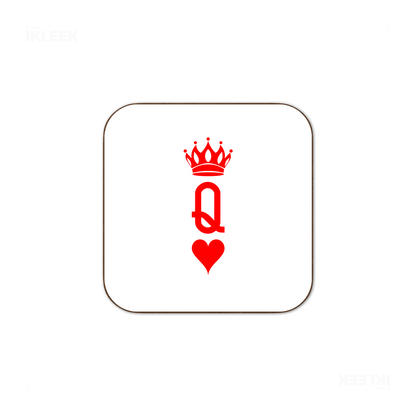 QueenOfHearts Semi Glossy Coaster 03