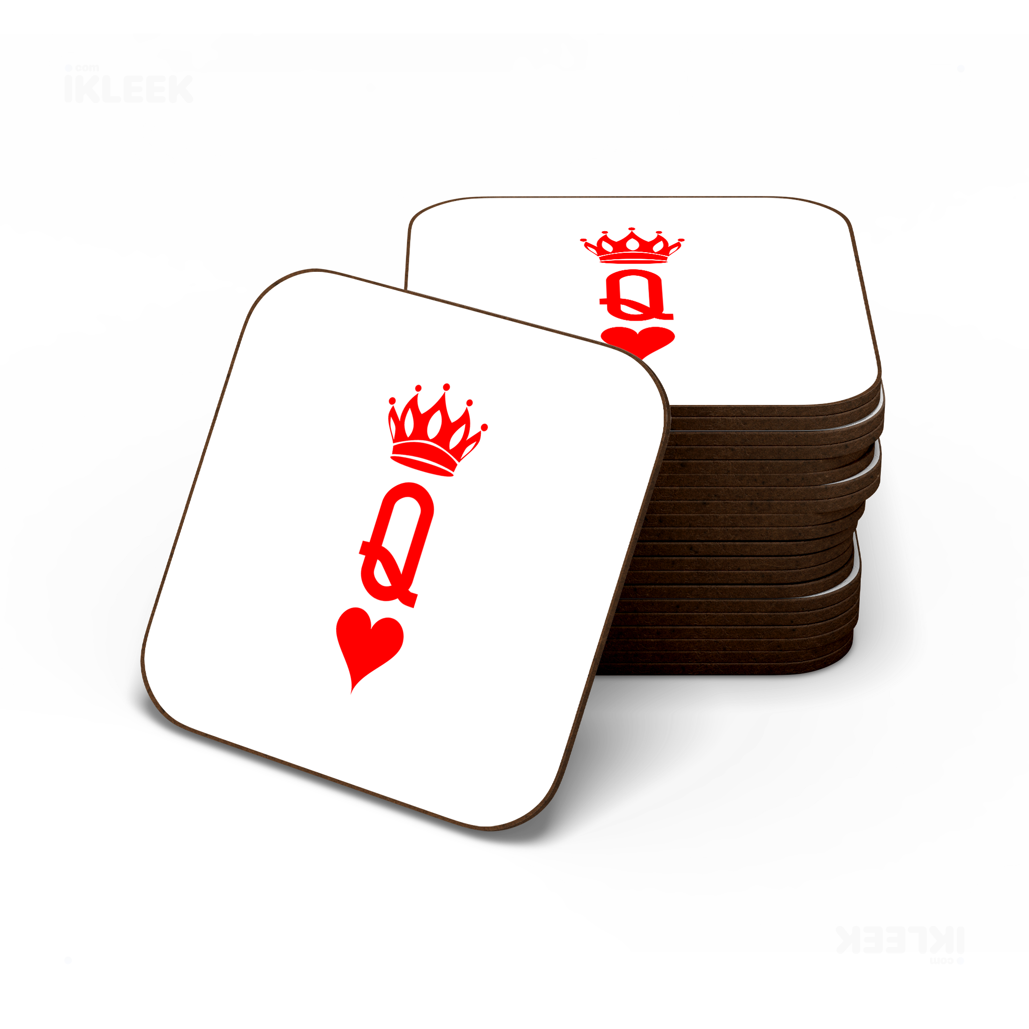 QueenOfHearts Semi Glossy Coaster 06