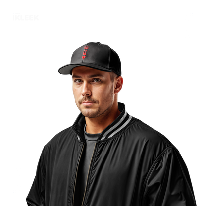 QueenOfHearts Snapback Caps 02 Black DTF