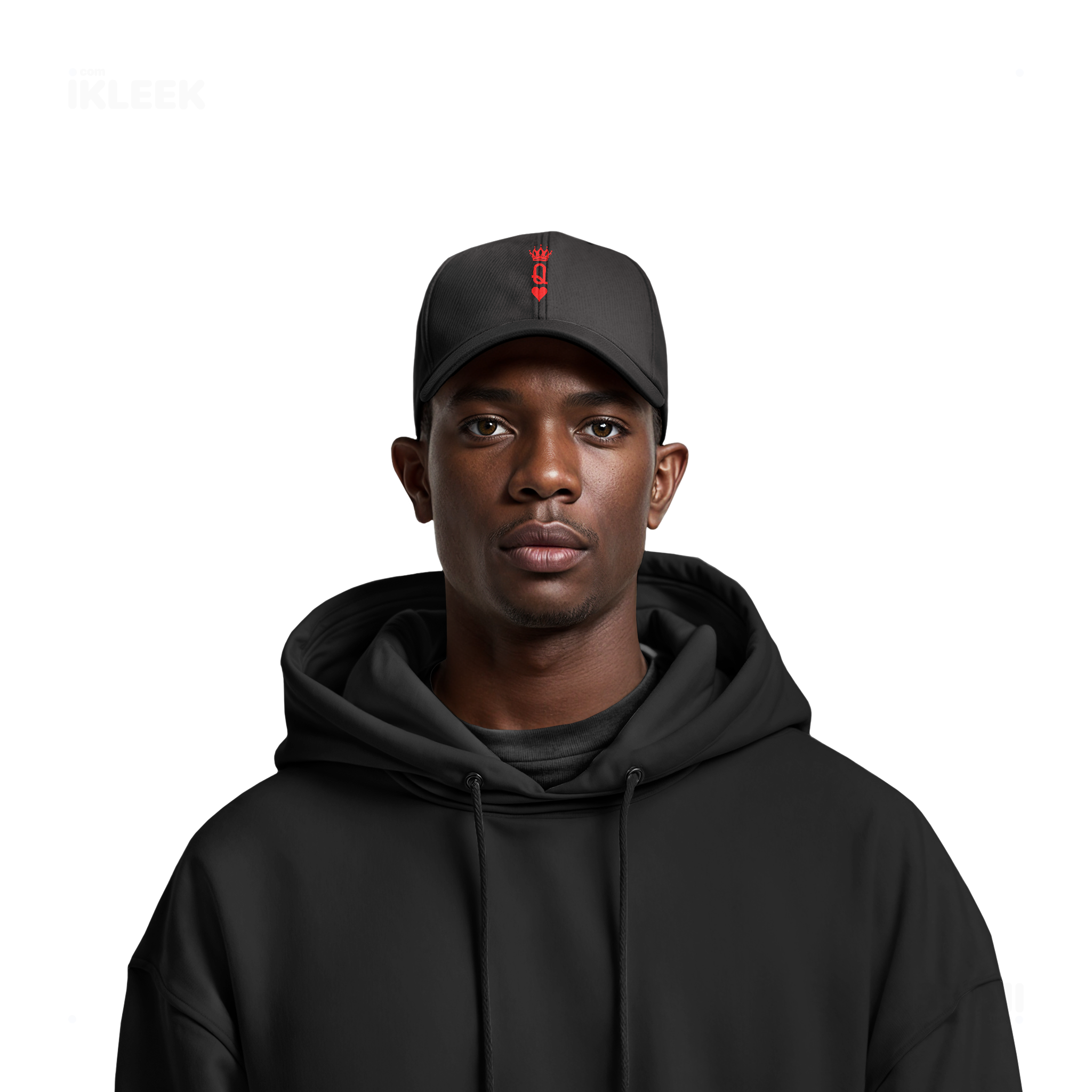 QueenOfHearts Snapback Caps 06 Black DTF