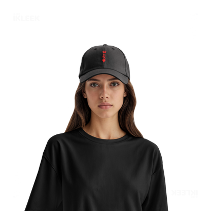 QueenOfHearts Snapback Caps 07 Black DTF