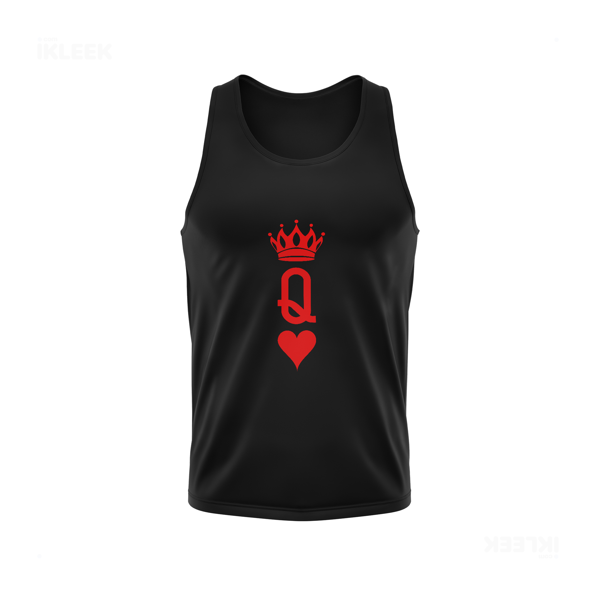 QueenOfHearts Tank Tops 01 Black