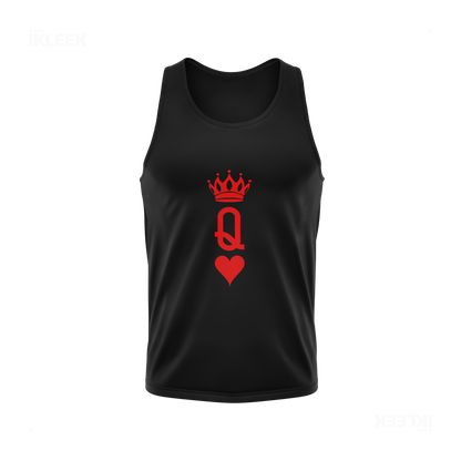 QueenOfHearts Tank Tops 01 Black