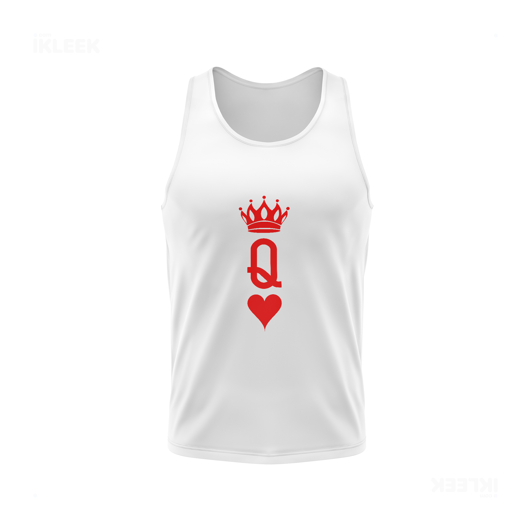 QueenOfHearts Tank Tops 01 White