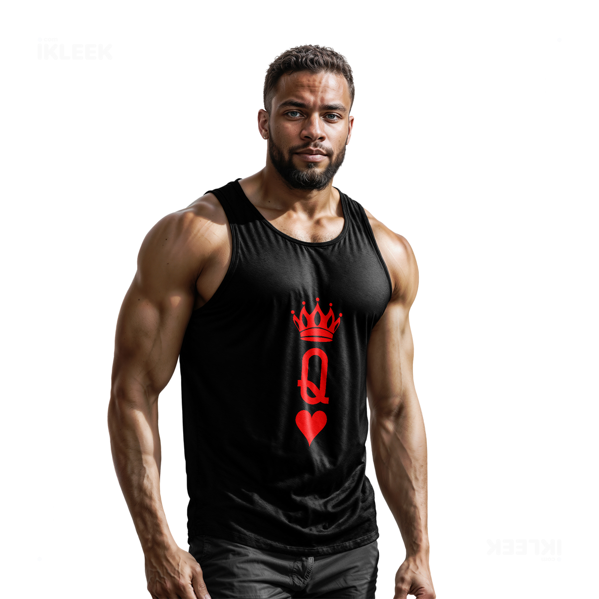 QueenOfHearts Tank Tops 02 Black