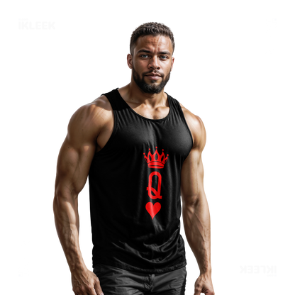 QueenOfHearts Tank Tops 02 Black