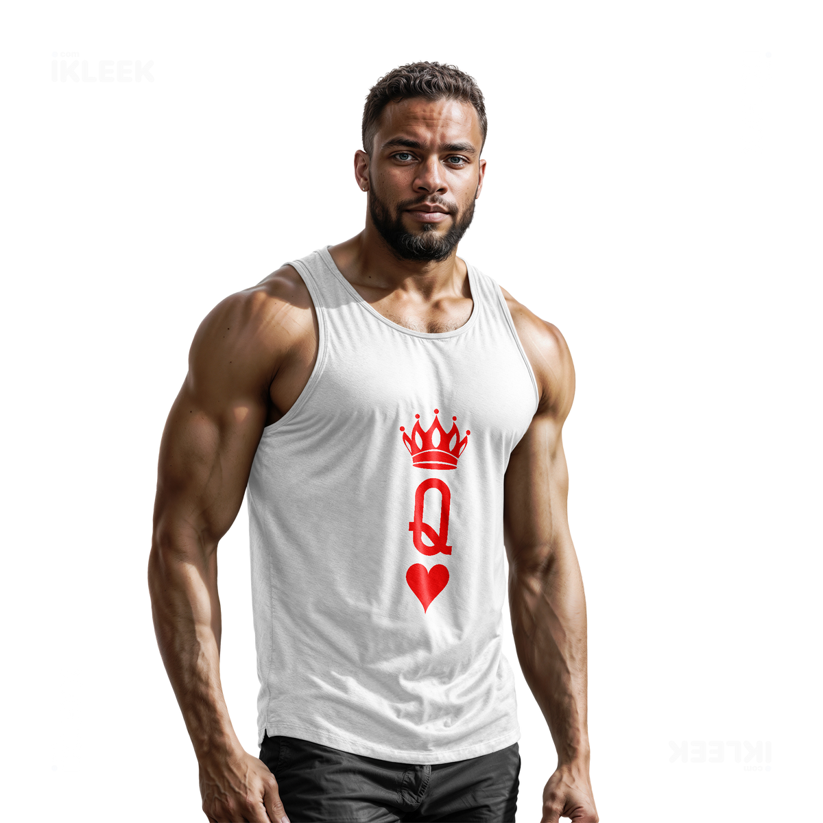 QueenOfHearts Tank Tops 02 White