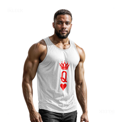 QueenOfHearts Tank Tops 02 White
