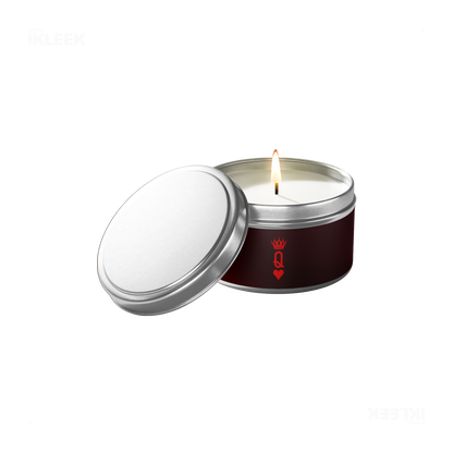 QueenOfHearts Tin Candle 01 Silver