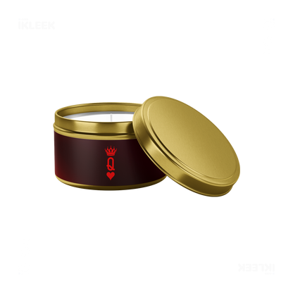 QueenOfHearts Tin Candle 03 Gold