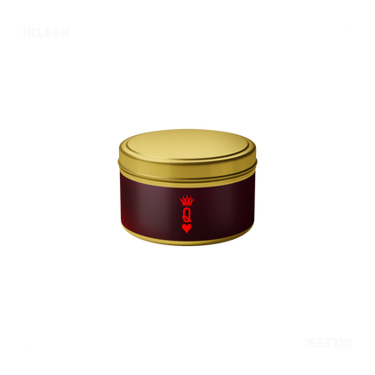 QueenOfHearts Tin Candle 04 Gold