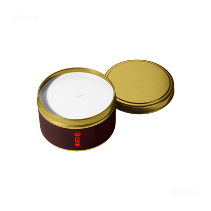 QueenOfHearts Tin Candle 05 Gold