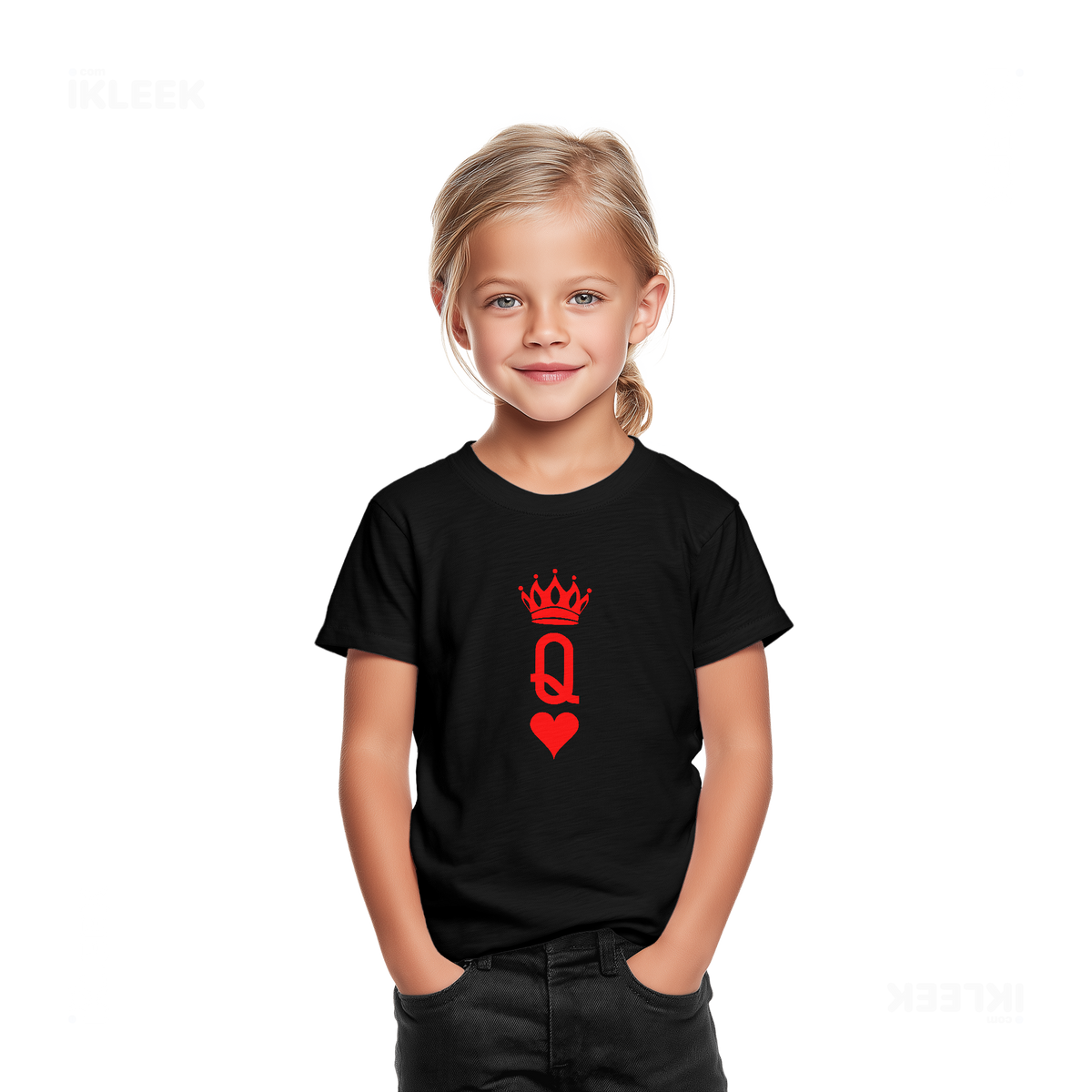 QueenOfHearts Toddler T Shirt 02 Black