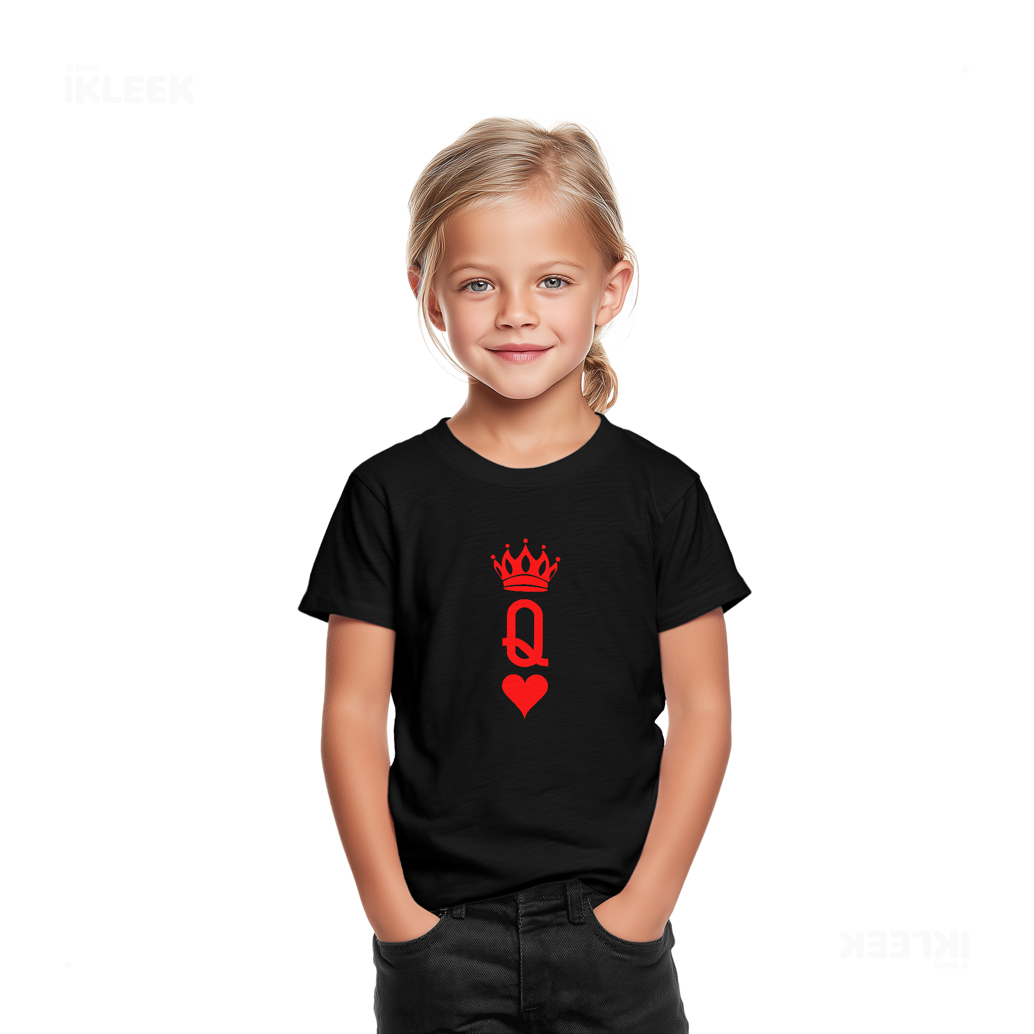 QueenOfHearts Toddler T Shirt 02 Black