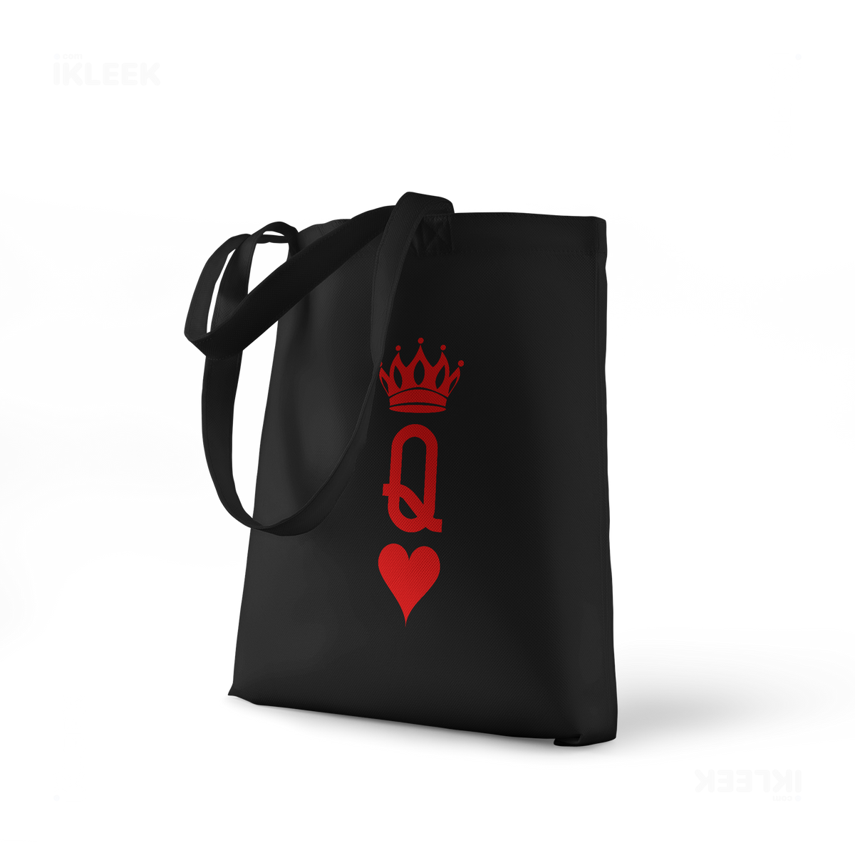 QueenOfHearts Tote Bags 01 Black
