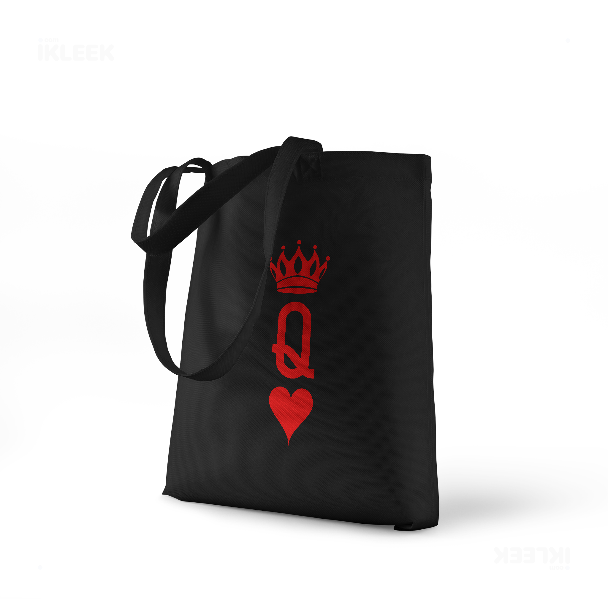 QueenOfHearts Tote Bags 01 Black