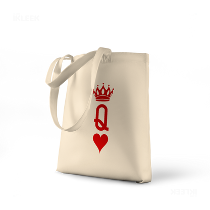 QueenOfHearts Tote Bags 01 Natural
