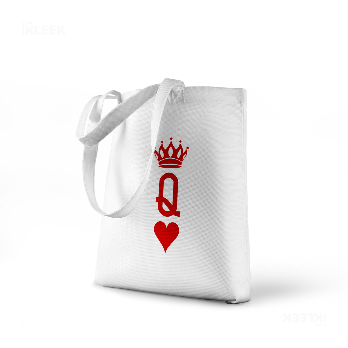 QueenOfHearts Tote Bags 01 White