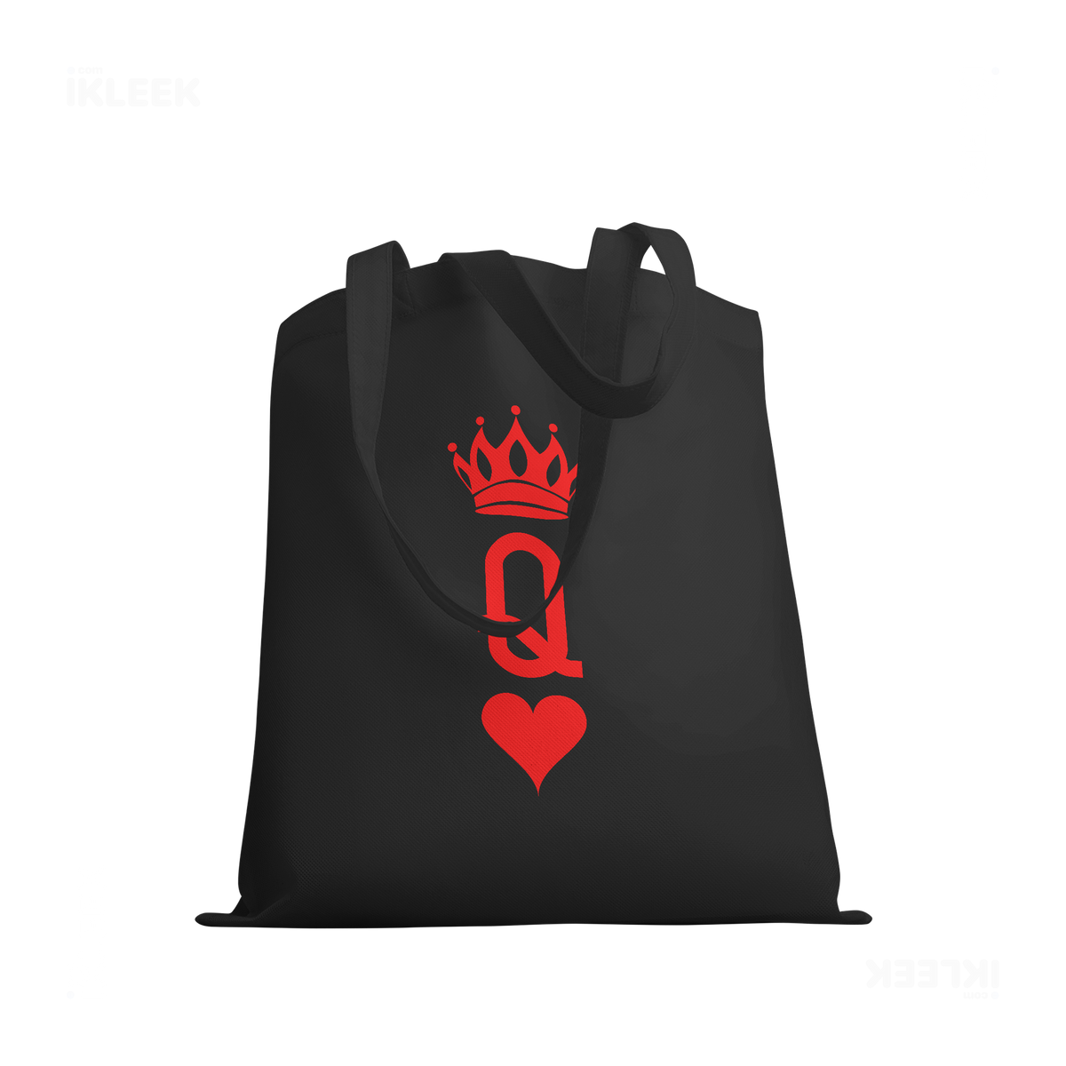 QueenOfHearts Tote Bags 03 Black