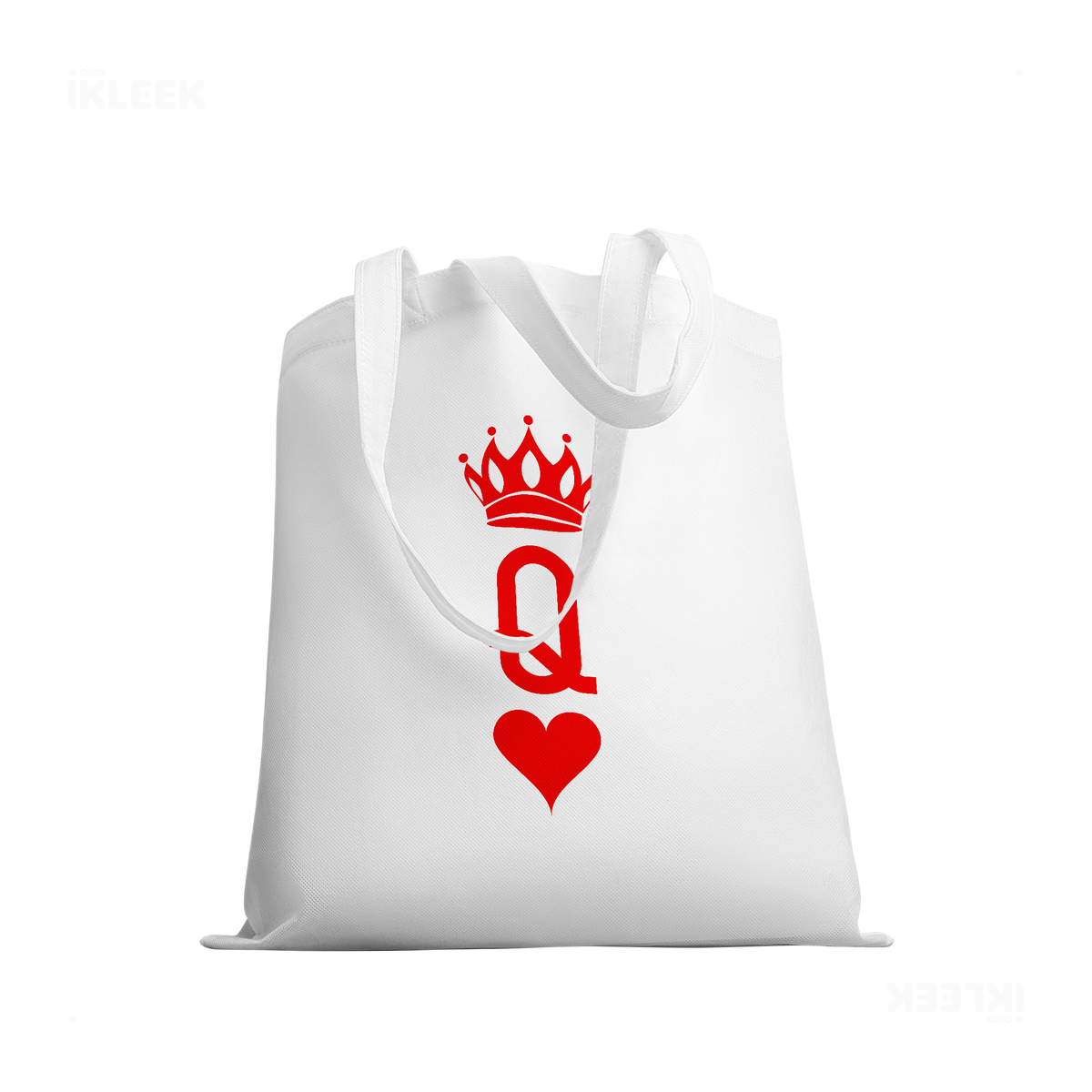 QueenOfHearts Tote Bags 03 White